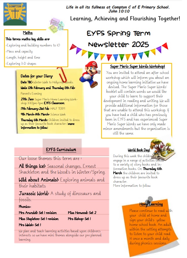 A picture of the team letter leaflet