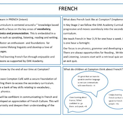 French Curriculum Statemenr